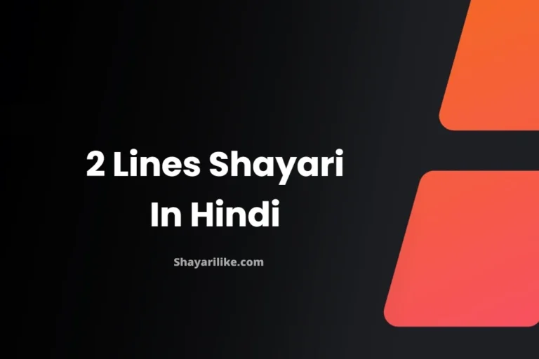 2 Lines Shayari | 70+ Two Line Shayari In Hindi