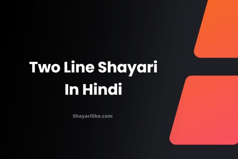 50+ Two Line Shayari | 2 Line Shayari In Hindi