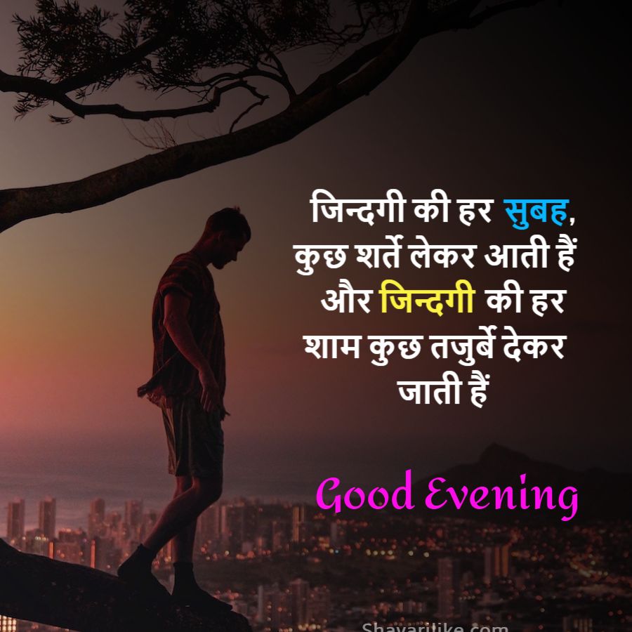 50+ Good Evening Shayari In Hindi | गुड इवनिंग शायरी